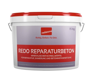 redstone Redo Reparaturbeton | 4 in 1 Multimörtel - 15kg (2x7,5kg) -