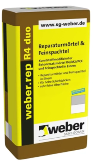 Reparaturmörtel & Feinspachtel - weber.rep R4 duo - 20kg