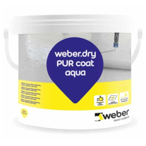 1K-PUR-Versiegelung LF - weber.dry PUR coat aqua, 12kg - RAL7001 Silbergrau RAL7001 Silbergrau 12 kg
