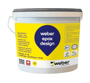2K-Epoxidharzkleber u. Fugenmörtel - weber.epox design - 4,5kg - dunkelgrau dunkelgrau -