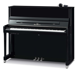 Kawai K-300 ATX-4 EP Silber Hybrid-Klavier - Schwarz Hochglanz