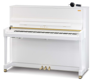 Kawai K-300 AURES 2 WHP Hybrid-Klavier - Weiß Hochglanz