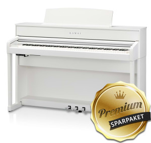Kawai CA-701 W Digitalpiano Weiß Matt - Premium-Sparpaket
