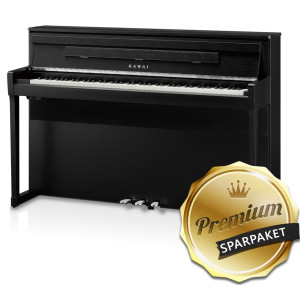 Kawai CA-901 B Digitalpiano Schwarz Matt - Premium-Sparpaket