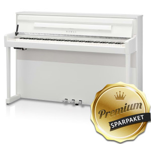 Kawai CA-901 W Digitalpiano Weiß Matt - Premium-Sparpaket