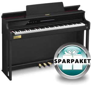 Casio Celviano AP-750 BK - Schwarz Matt - Sparpaket