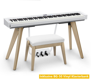 Casio Privia PX-S7000 WE Weiß - inkl. Klavierbank