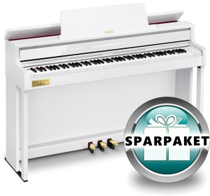 Casio Celviano AP-750 WE - Weiß Matt - Sparpaket