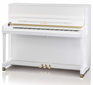 Kawai K-200 WHP Klavier - Weiß Hochglanz