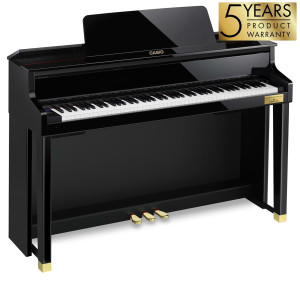 Casio Grand Hybrid GP-510 Schwarz Hochglanz inkl. Montage