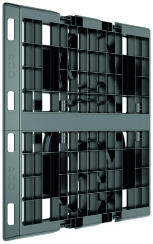 ACO Stormbrixx Blockrigole Seitenwand HD600 | Außenmaß (BxHxL): 592x600x32 mm | aus Kunststoff | leichte Installation | Einbau stehend