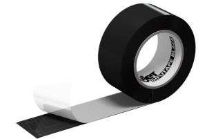 ALUJET Difutape BLACK 60 mm x 25 m | Rolle: 60 mm x 25 m | UV-beständig | regensicher | handreißbar | extrem hohe Klebkraft | Reißdehnung: 550 %
