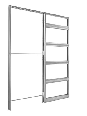 Eclisse Unico Plus EF Trockenbau Schiebetürsystem 1-flügelig für Holztürblatt | CW  75 - Wandstärke 100-125mm