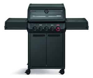 Enders Gasgrill MONROE PRO 3 SIKR TURBO SHADOW | Warmhalterost aus Edelstahl | doppelwandige, emaillierte Garhaube | 3 Edelstahlbrenner