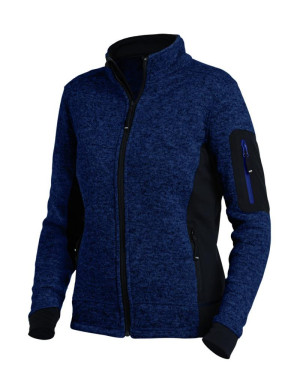 FHB MARIEKE Strick-Fleece-Jacke Damen | Marine-Schwarz | e) XL | Farbe: marine-schwarz | 100% Polyester, 280g/qm