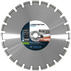 Nozar Diamant-Trennscheibe Laser Beton Profi | 400x25,4 mm | Geeignet für: Sägen, Schneiden & Trennen | Durchmesser: 400 mm