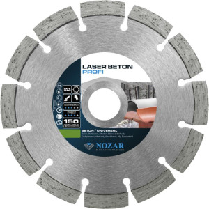 Nozar Diamant-Trennscheibe Laser Beton Profi | 150x22,23 mm | Geeignet für: Sägen, Schneiden & Trennen | Durchmesser: 150 mm