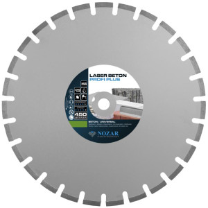 Nozar Diamant-Trennscheibe Laser Beton Profi Plus | 450x25,4 mm | Geeignet für: Sägen, Schneiden & Trennen | Durchmesser: 450 mm