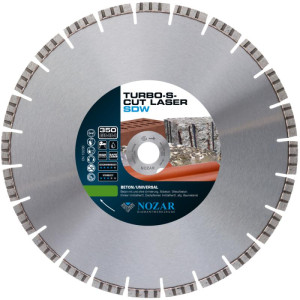 Nozar Diamant-Trennscheibe Laser Turbo-S-Cut SDW | 350x25,4 mm | Geeignet für: Sägen, Schneiden & Trennen | Durchmesser: 350 mm