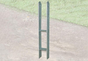Weka Carport H-Anker-Set 12 Anker 9x9 | inkl. Schrauben | Für eine statikgerechte Verankerung | Gefertigt aus feuerverzinktem Stahl | Lag.1702109