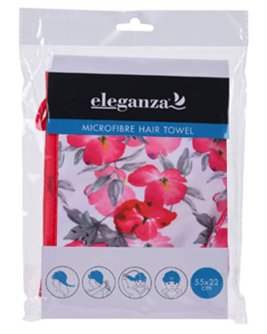 Promo Eleganza Microfibre Hair Towel Pink