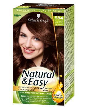 Promo Schwarzkopf Natural & Easy 584 Mocca Chocolate Brown