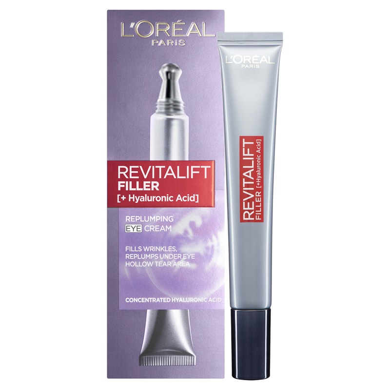 L'Oreal Paris Revitalift Filler Renew + Hyaluronic Acid Anti-Ageing & Replumping Eye Cream 15ml