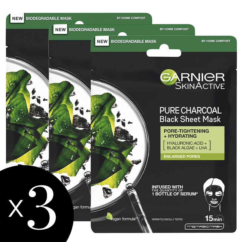 Garnier Pure Charcoal - Black Algae Triple
