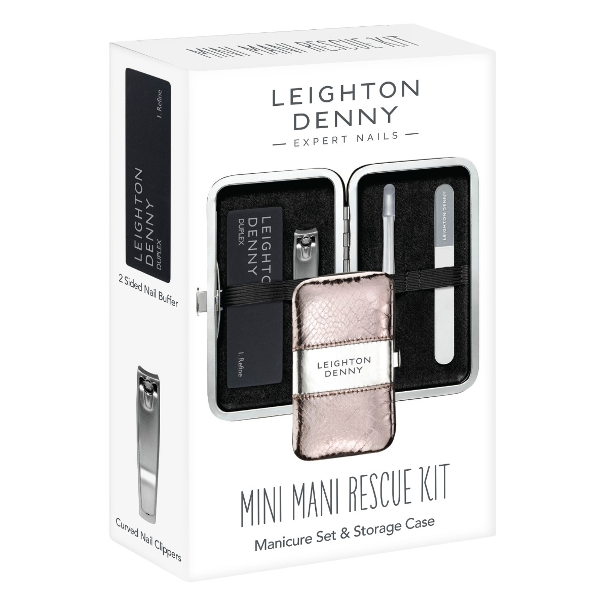 Leighton Denny Mini Mani Rescue Kit Manicure Set & Case