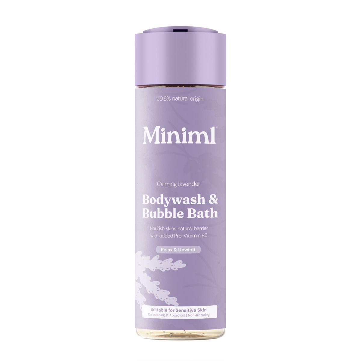 Miniml Bodywash & Bubble Bath Calming Lavender 400ml