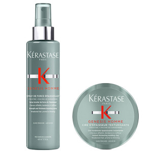 Kérastase Genesis Homme Thickness Boosting Spray 150ml & Molding Clay 75ml Pack