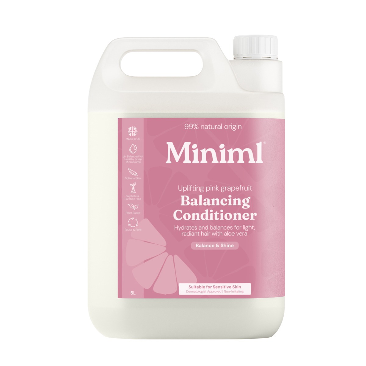 Miniml Balancing Conditioner Uplifting Pink Grapefruit 5L Refill