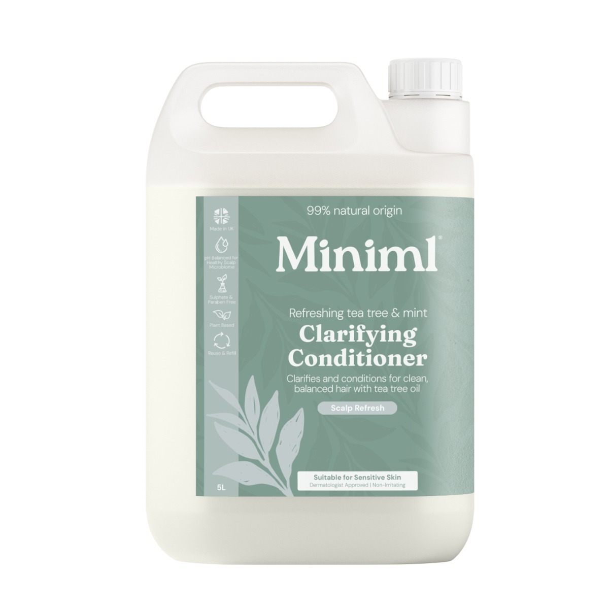 Miniml Clarifying Conditioner Refreshing Tea Tree & Mint 5L