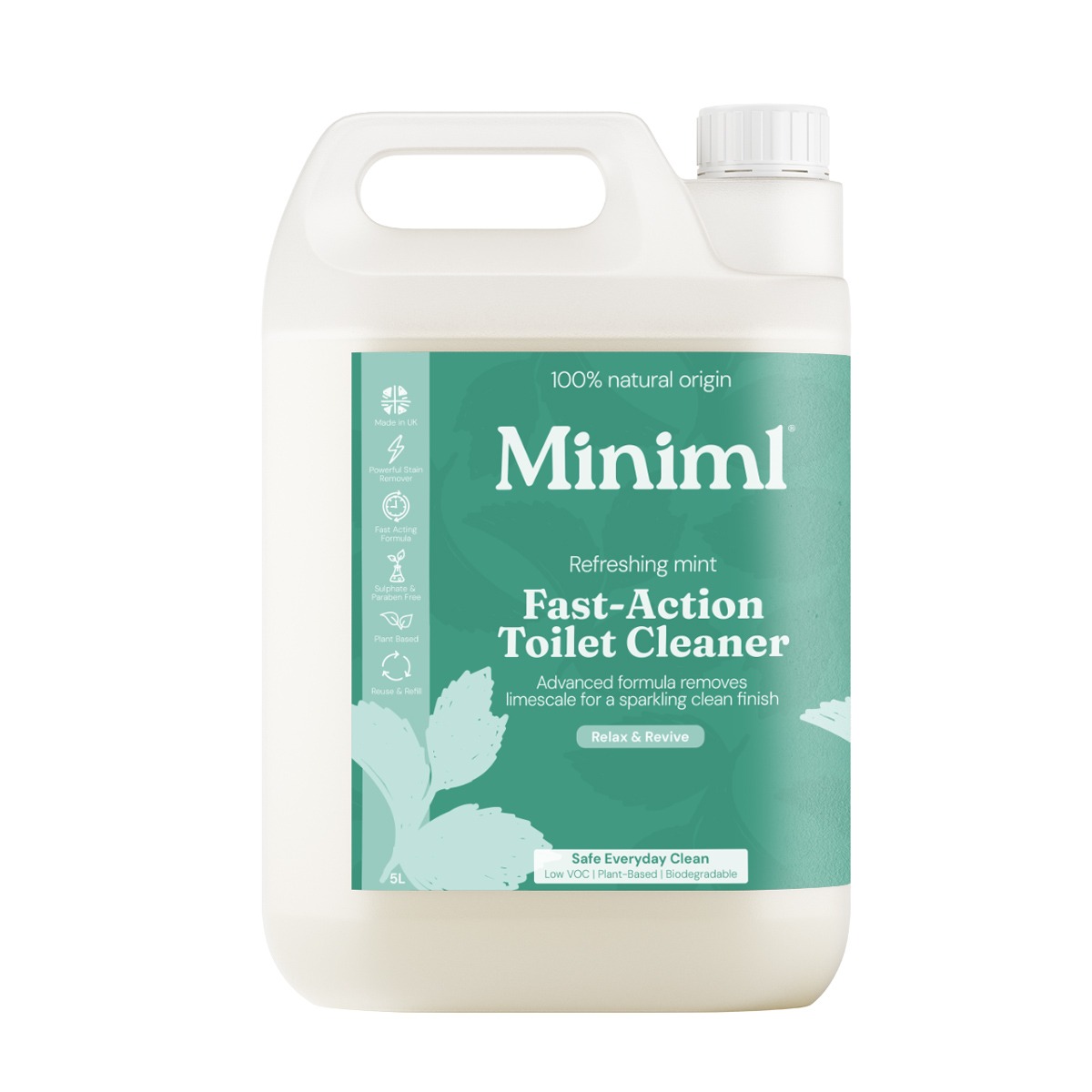 Miniml Toilet Cleaner Refreshing Mint 5L Refill