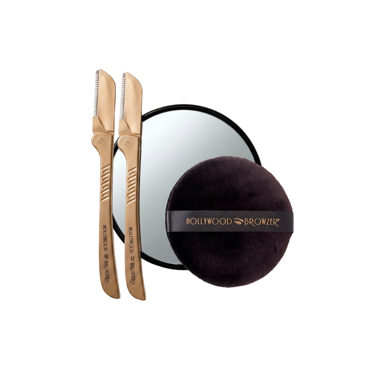 Hollywood Browzer The Dermaplaning Duo Kit - Gold
