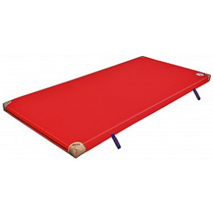 BENZ Normturnmatte mit Lederecken und Griffen 200 cm Rot Normturnmatte 125 cm 8 cm Mit Lederecken & Tragschlaufen