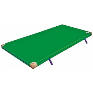 BENZ Normturnmatte mit Lederecken und Griffen 200 cm Grün Normturnmatte 100 cm 6 cm Mit Lederecken & Tragschlaufen