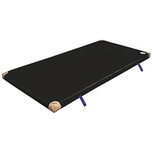 BENZ Normturnmatte mit Lederecken und Griffen Schwarz Normturnmatte 150 cm 100 cm 6 cm Mit Lederecken & Tragschlaufen