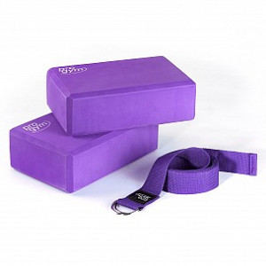 PROGYM Yoga Block Set Violett