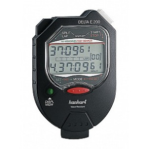 Hanhart Stoppuhr  Delta E 200 Schwarz