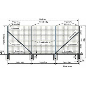Bodenhülse für Outdoor-Stützpfosten