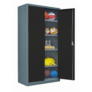 Geräteschrank Typ 7, Stahlblech-Flügeltüren RAL 7021