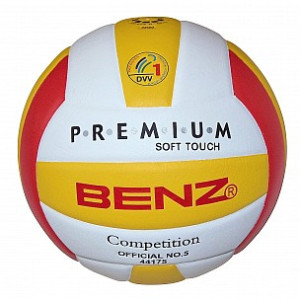 BENZ Volleyball Premium Soft Touch DVV1 Größe 5 / Damen+Herren / 250-270g
