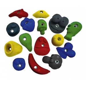 Kinder-Klettergriffset Premium Set mit 15 Klettergriffen