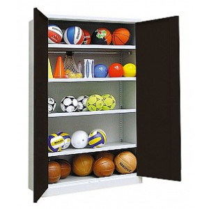 Geräteschrank Typ 2, Stahlblech-Flügeltüren RAL 7021