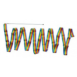 Gymnastikband Regenbogenfarben 5m