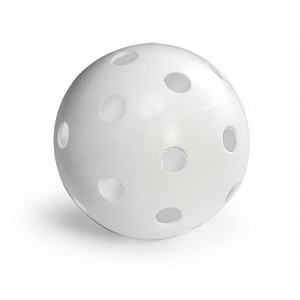 BENZ Floorball Unihockey Lochball 72 mm Weiß