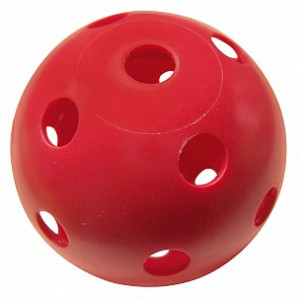 BENZ Floorball Unihockey Lochball 72 mm Rot