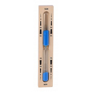 Sanduhr 15 Minuten Blauer Sand