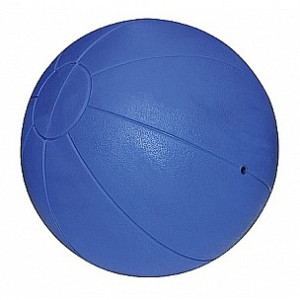 Medizinball (Kunststoff) 3000 g / 28 cm / blau